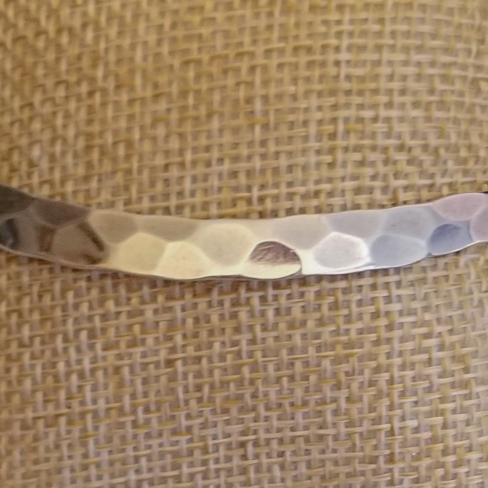 Simple Hammered Cuff Bracelet